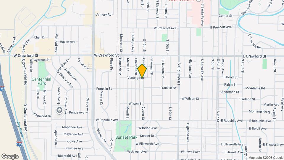 804 Custer St Map and Location Details