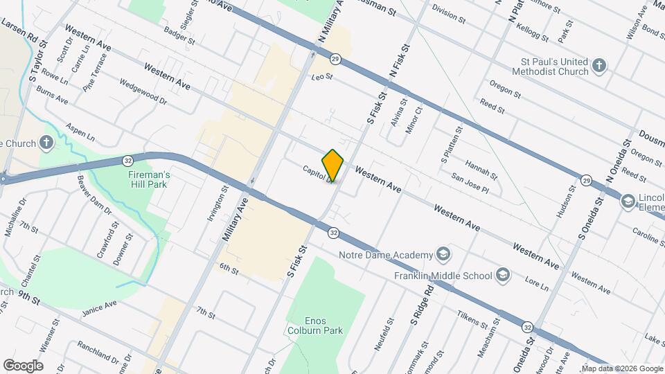 502 S Fisk St Mapa y Detalles de la Ubicación