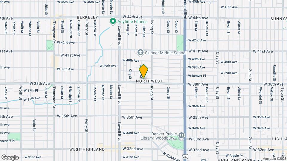3349 W 38th Ave Mapa y Detalles de la Ubicación