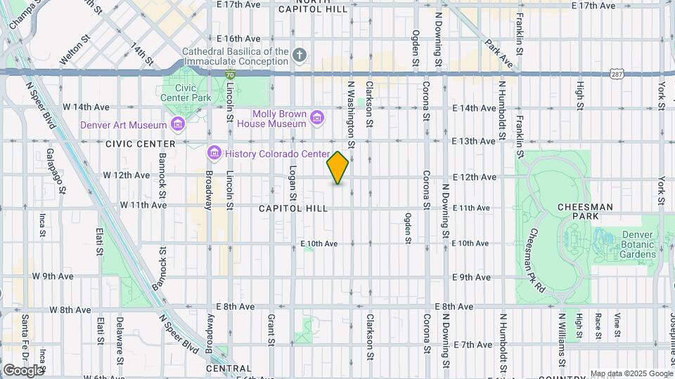 1142 N Pearl St Map and Location Details