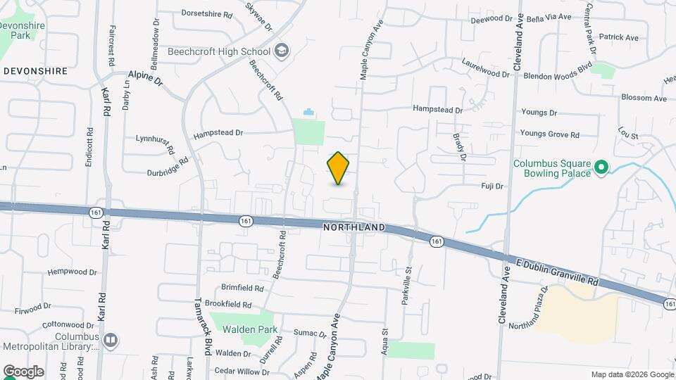 5757 Maple Canyon Ave Map and Location Details