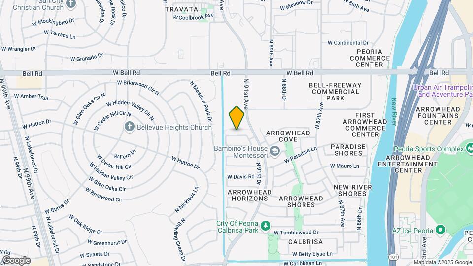 9212 W Canyon Dr Map and Location Details