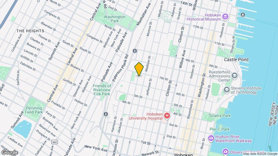 621 Monroe St Map and Location Details