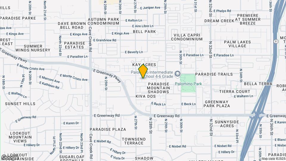 2718 E Tierra Buena Ln Map and Location Details