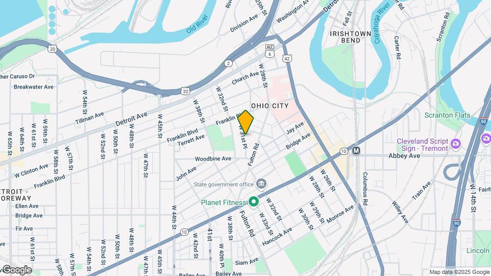 1745 W 31st Pl, Unit 1 Map and Location Details