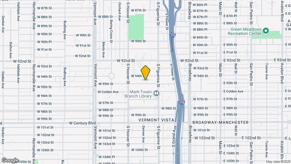551 W 95th St Map and Location Details