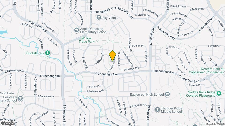 4843 S Liverpool Cir, Unit 2CP Map and Location Details