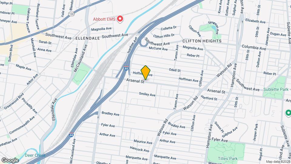 6567 Arsenal St Map and Location Details