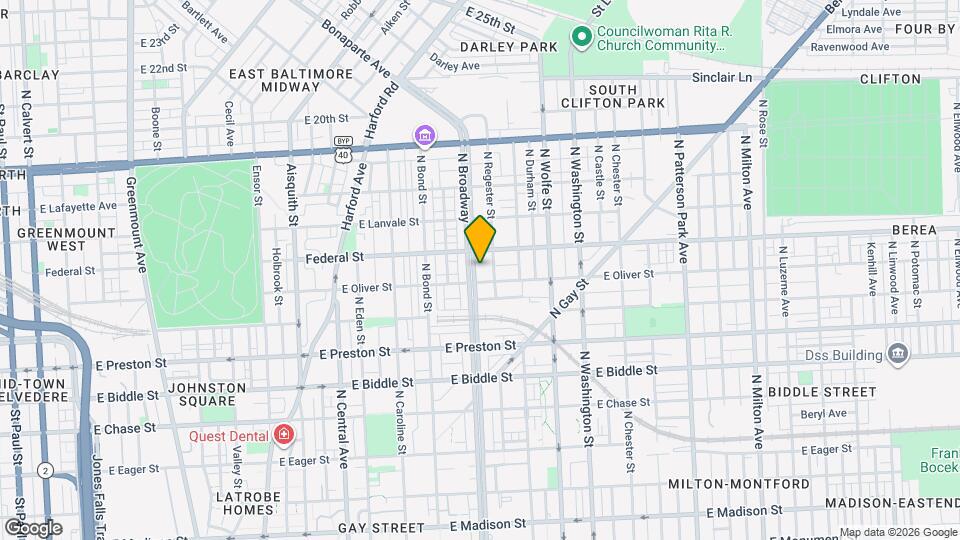 1517 N Broadway Map and Location Details