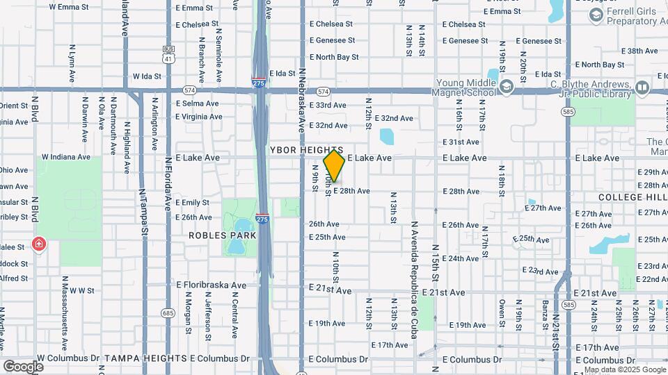 1004 E 28th Ave Map and Location Details