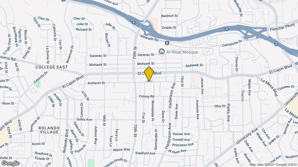 7105 Amherst St Map and Location Details