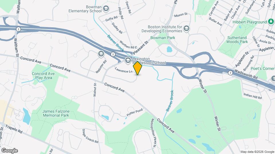 44 Lawrence Ln, Unit 1 Bedroom Apartment Map and Location Details