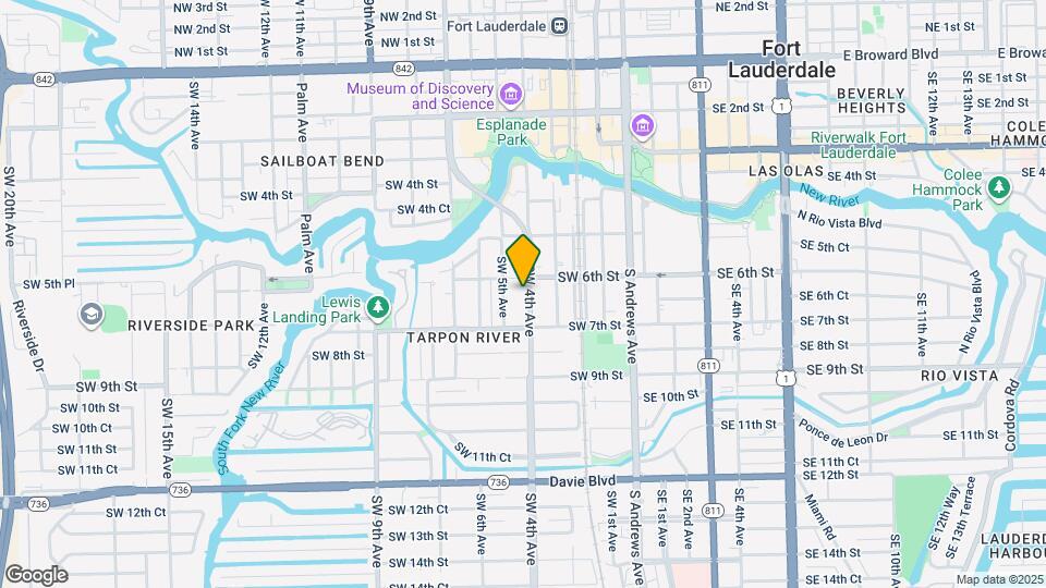 615 SW 4th Ave Map and Location Details