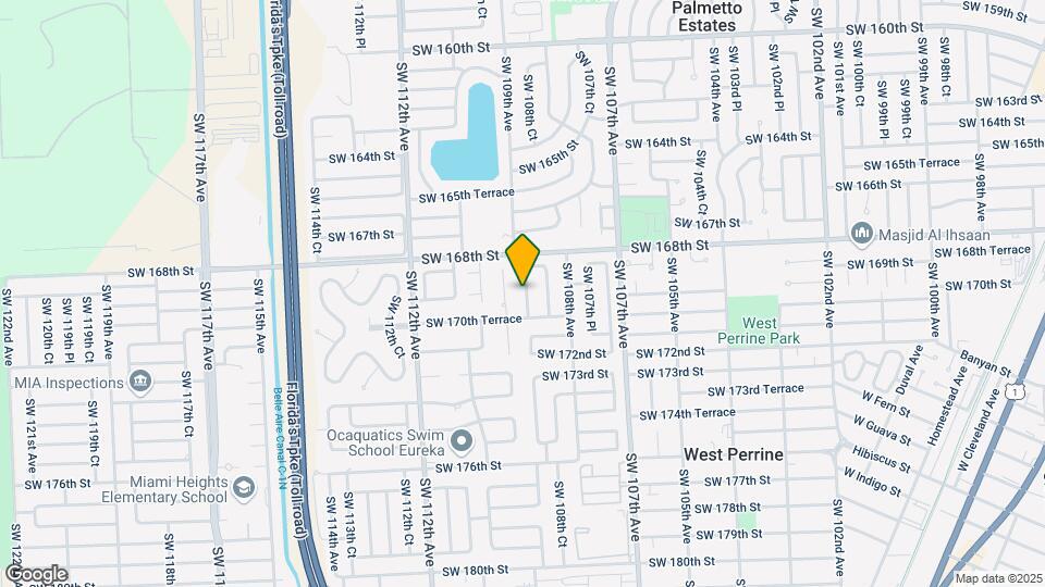 16910 SW 109th Ave Map and Location Details