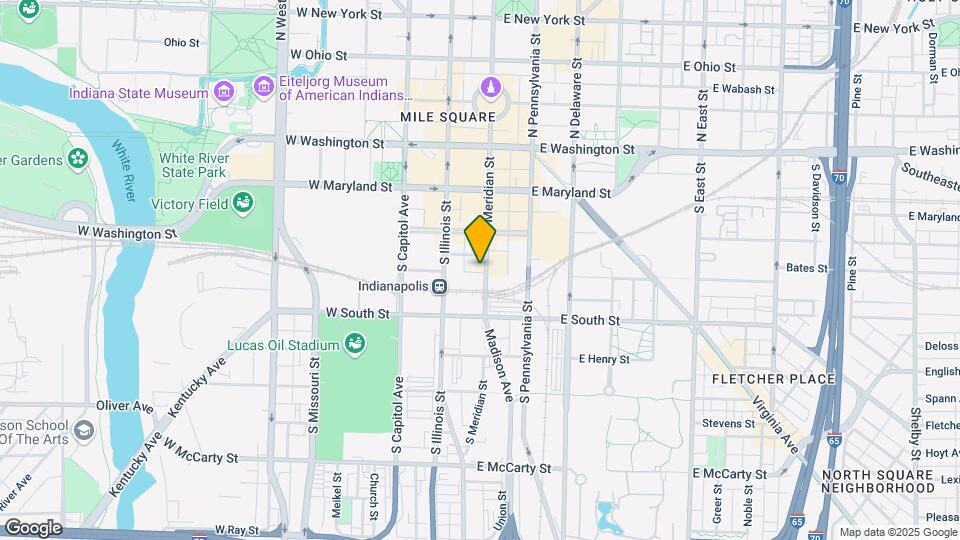250 S Meridian St Map and Location Details