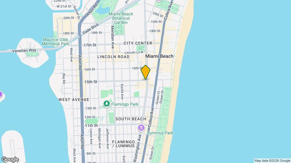 1456 Washington Ave Map and Location Details