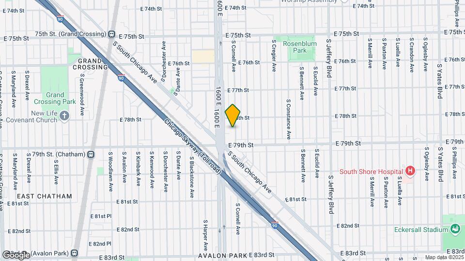 7816 S Cornell Ave Mapa y Detalles de la Ubicación