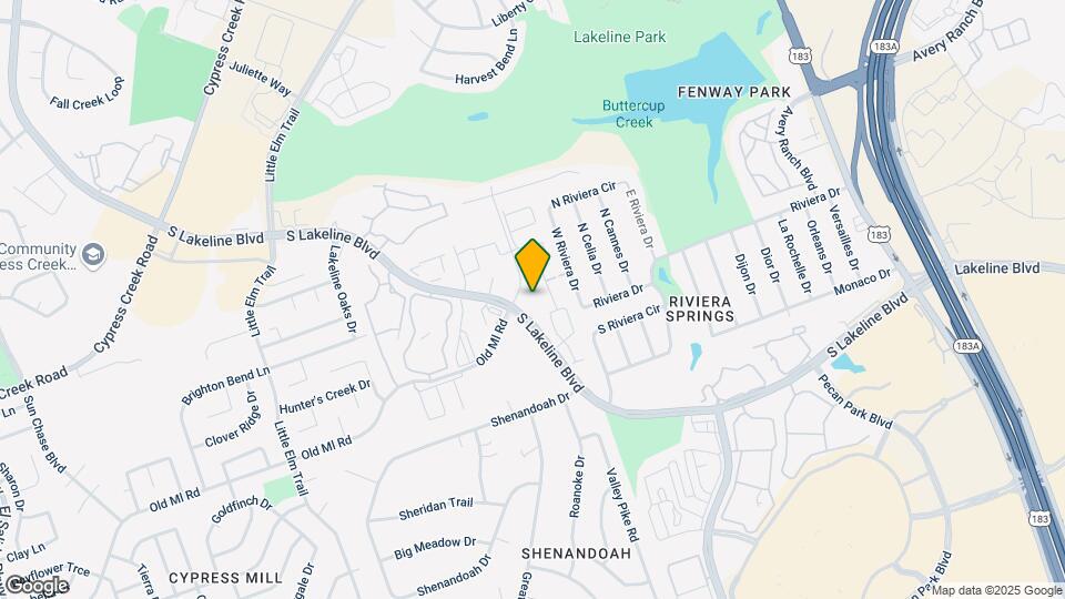 2304 S Lakeline Blvd, Unit #461 Map and Location Details