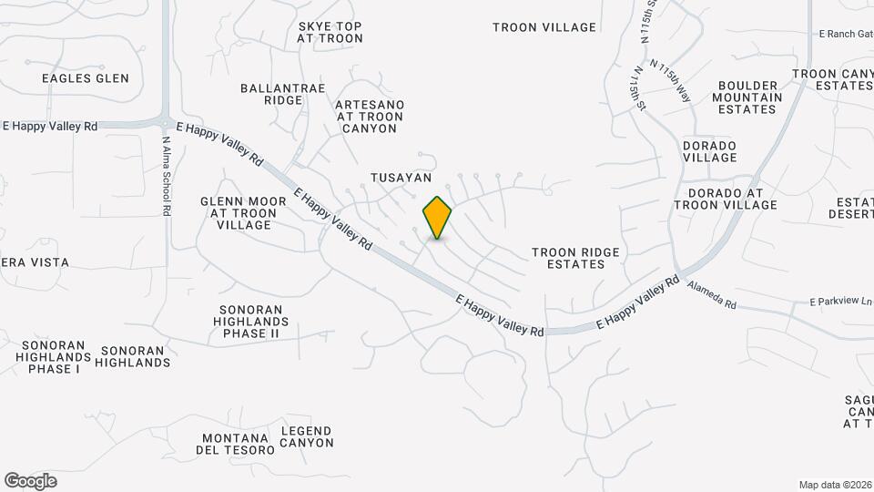 11015 E Desert Vista Dr Map and Location Details