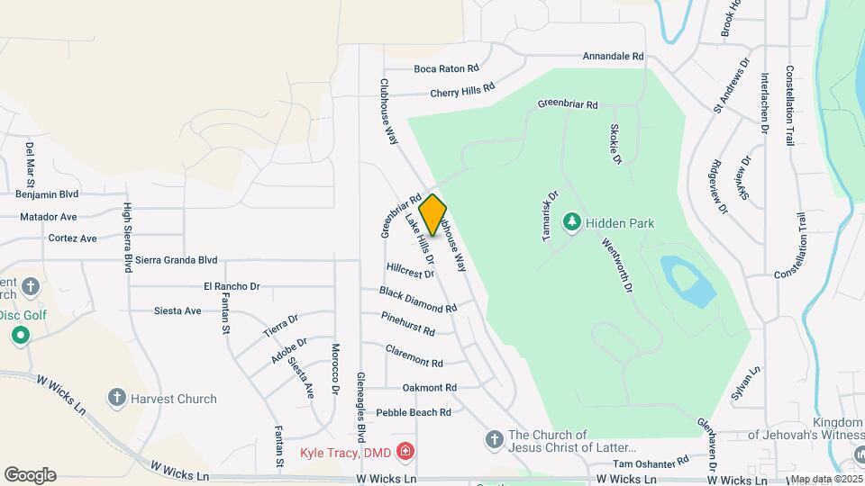 2035 Lake Hills Dr Map and Location Details