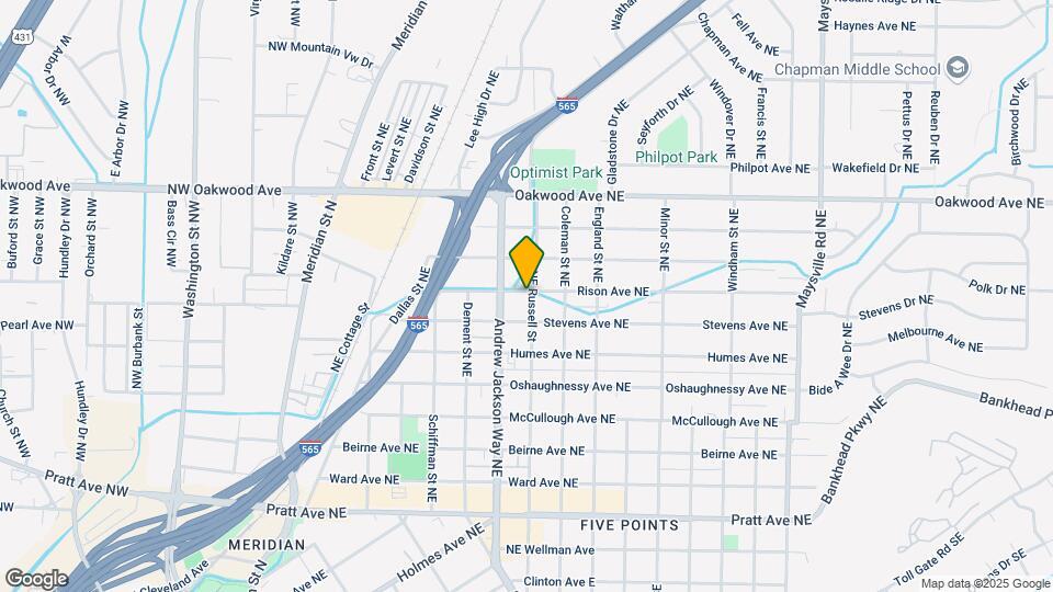 718 Rison Ave NE Map and Location Details