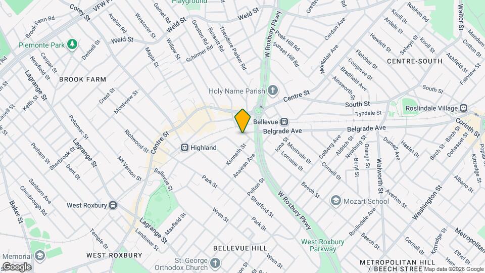 412 Belgrade Ave, Unit First Floor Mapa y Detalles de la Ubicación