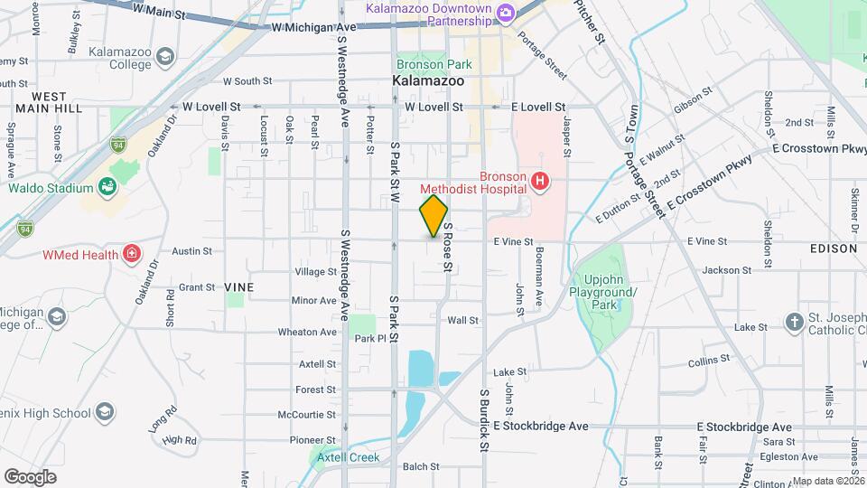 213 W Vine St Map and Location Details