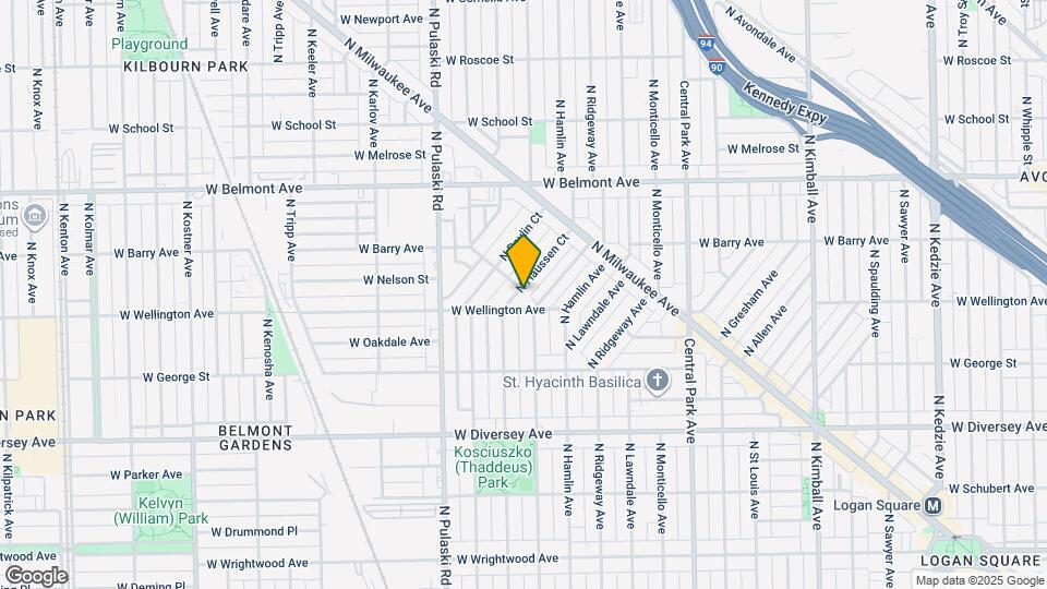 3029 N Haussen Ct, Unit Apt 1 Map and Location Details