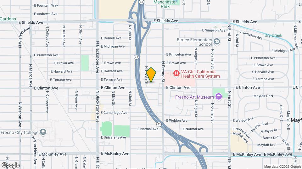 2318 E Clinton Ave Map and Location Details