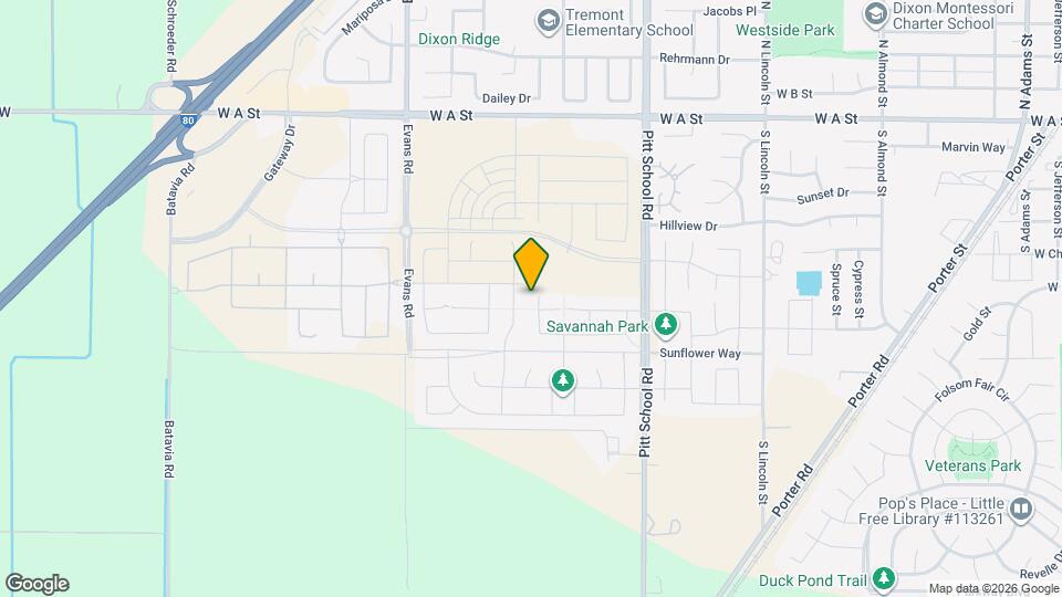 630 Golden Violet Way Map and Location Details