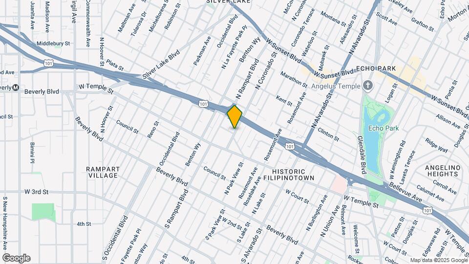 405 N Coronado St Map and Location Details