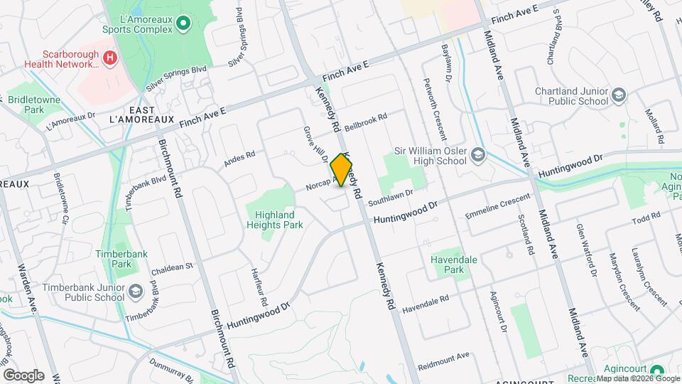 850 Huntingwood Dr Map and Location Details