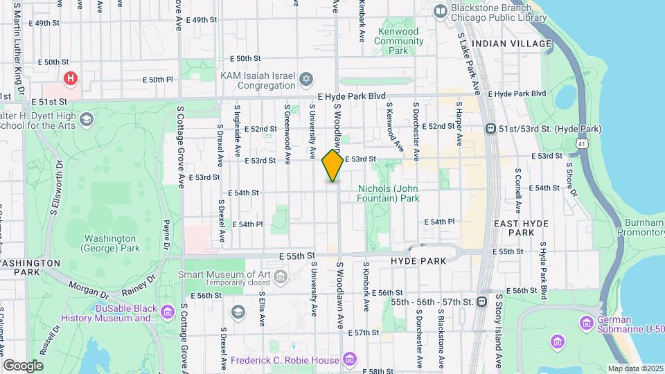 5340-5344 S Woodlawn Ave Map and Location Details