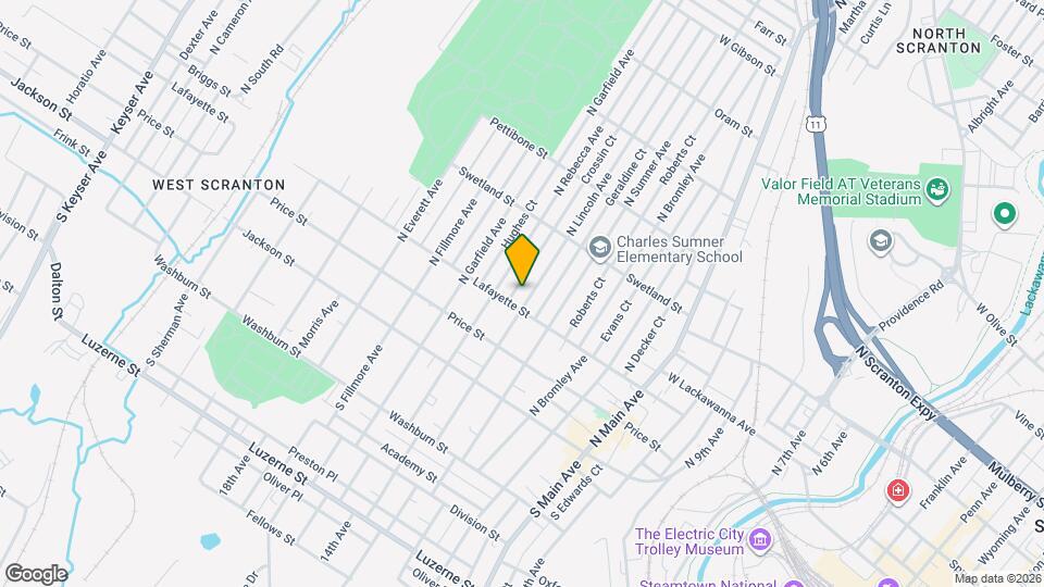 311 N Lincoln Ave Map and Location Details