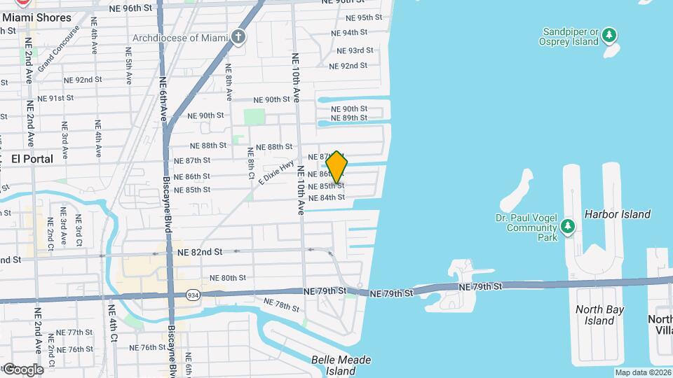 1104 NE 85th St Map and Location Details