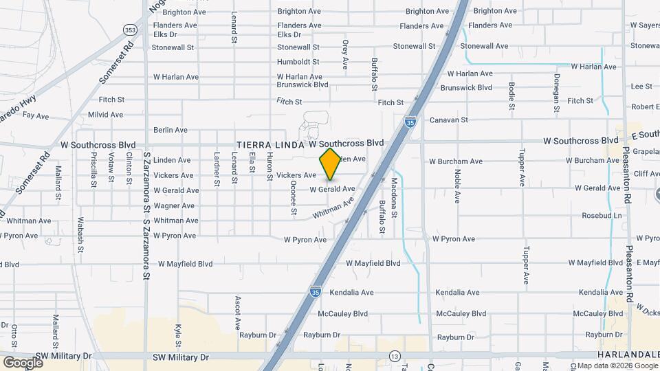 1155 W Gerald Ave Map and Location Details