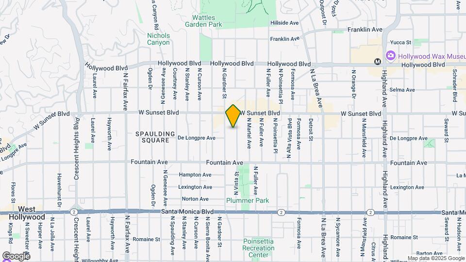1427 N Vista St Map and Location Details