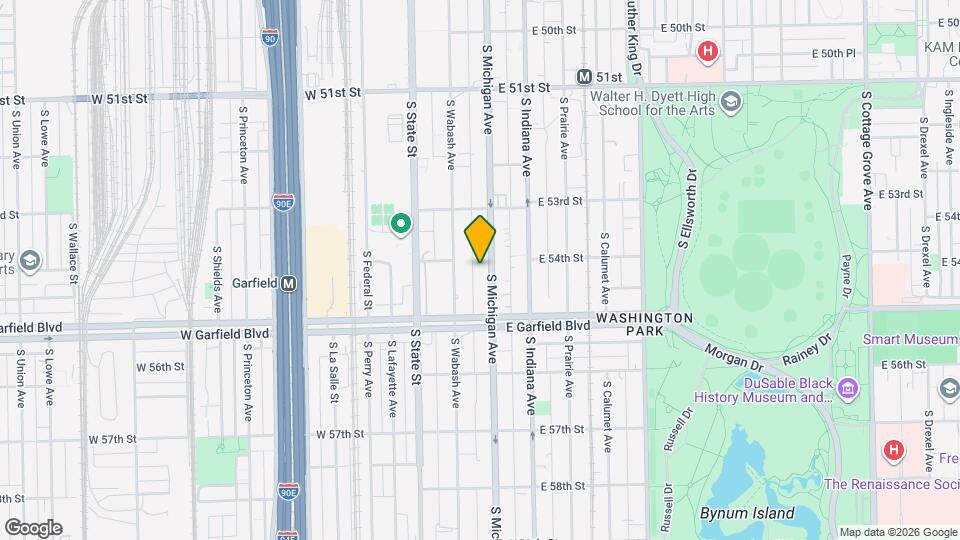 5408 S Michigan Ave, Unit 5S Map and Location Details