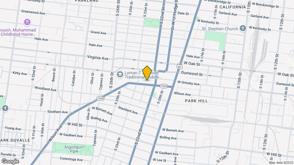 2127 Wilson Ave Mapa y Detalles de la Ubicación