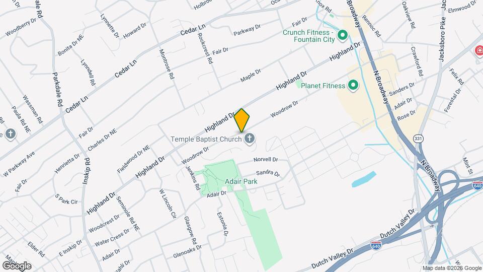 2028 Woodrow Dr Map and Location Details