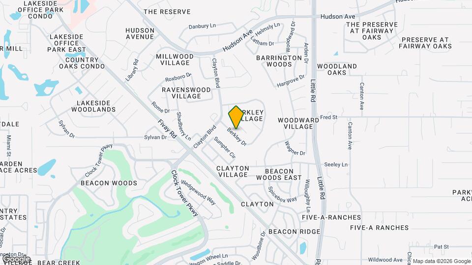 8537 Berkley Dr Map and Location Details
