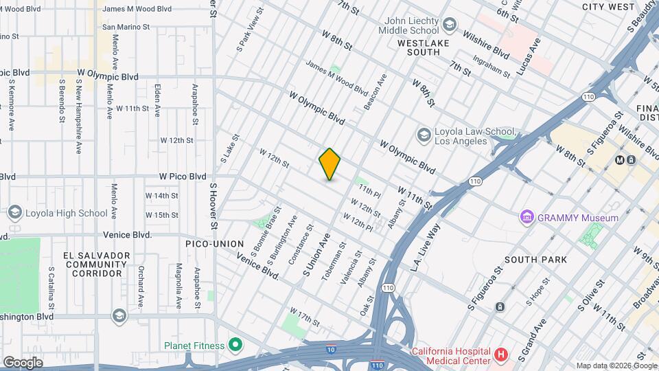 1631 W 12th St Map and Location Details