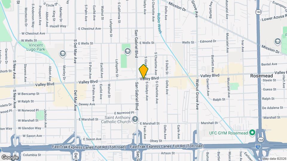 818 E Valley Blvd Map and Location Details
