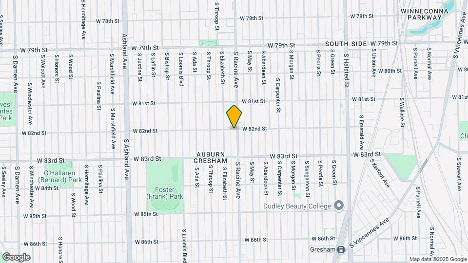 8200 Racine Ave Map and Location Details