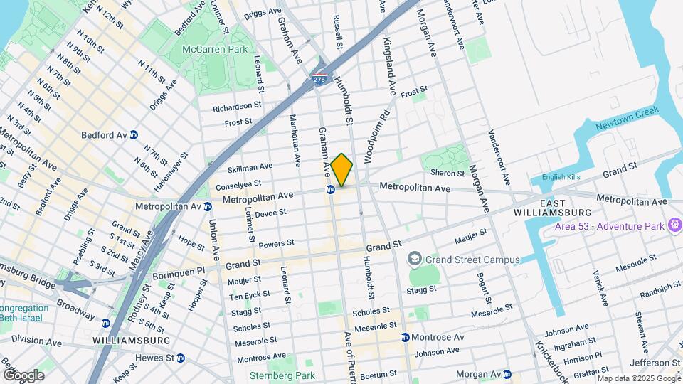758 Metropolitan Ave Map and Location Details