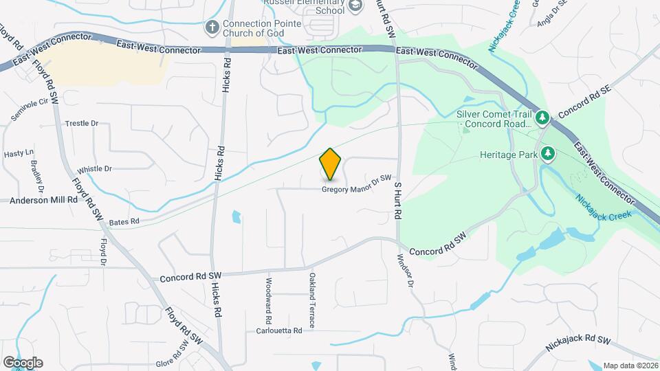 620 Gregory Manor Dr SW Map and Location Details