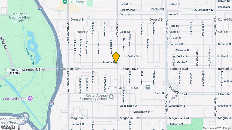 5615 Kester Ave Map and Location Details