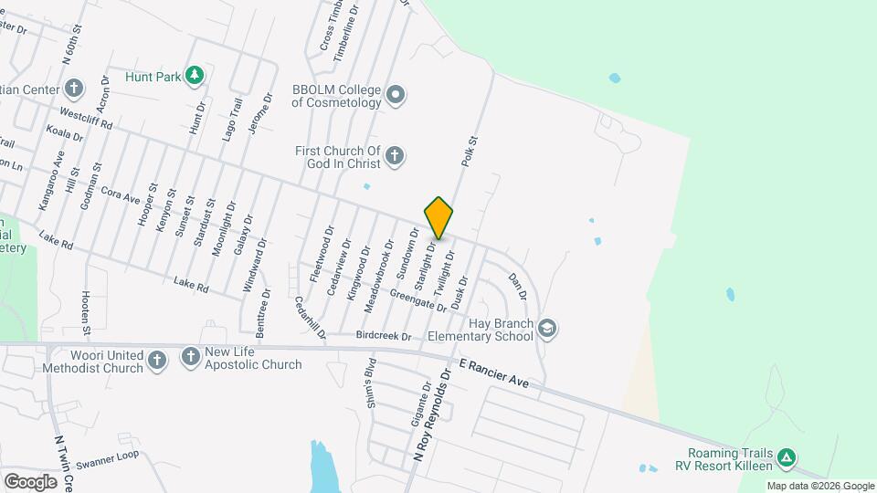 2012 Starlight Dr Map and Location Details