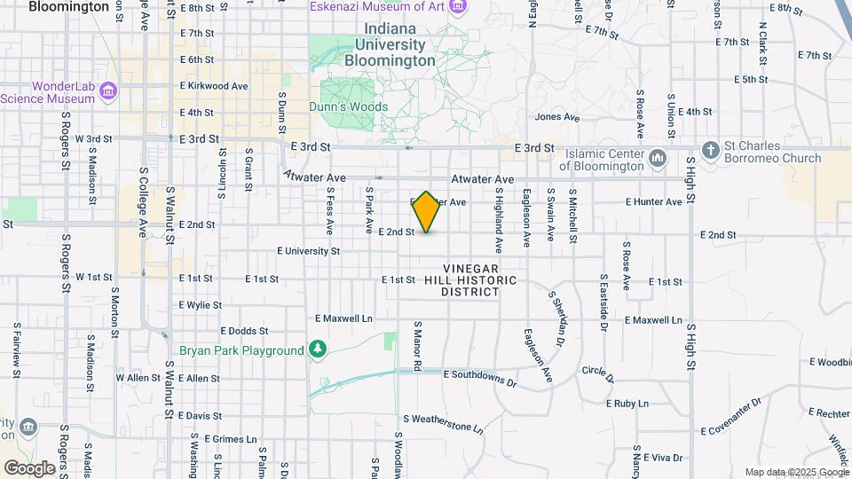 1000 E 2nd St Map and Location Details