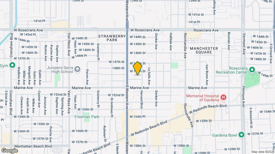 1721 W 150th St Mapa y Detalles de la Ubicación